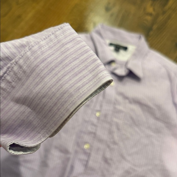 Banana Republic Men's Lavender Striped Shirt - Picture 3 of 3